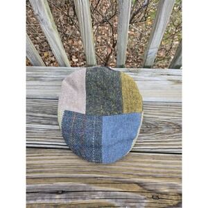 Jonathan Richard Of Ireland Hat Wool Patchwork Tweed Cabbie Newsboy Size Large